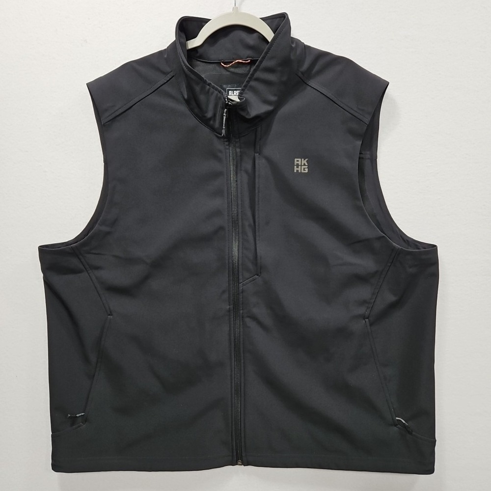 Alaskan Hardgear Vest Mens 2XL Black‎ AKHG Free Clime Soft Shell Water Resist